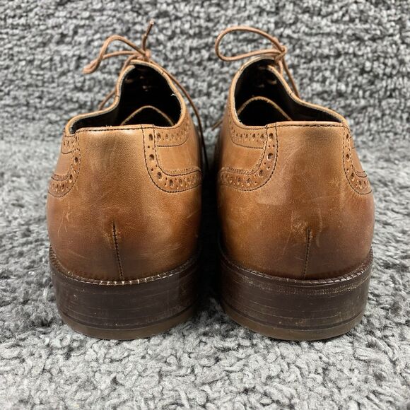 Cole Haan Williams Wingtip Oxford Size 15 Shoes Brown Leather C12210 - Picture 2 of 8